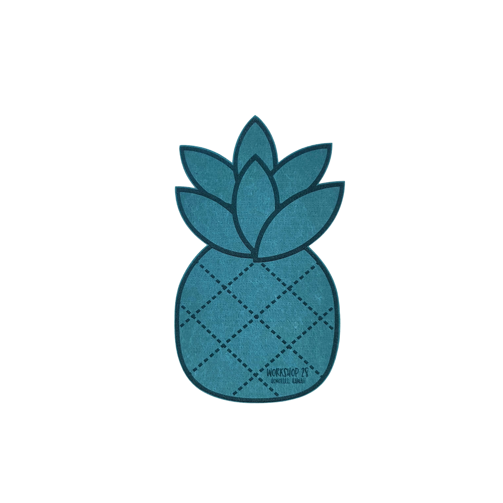 PINEAPPLE FELT COASTER