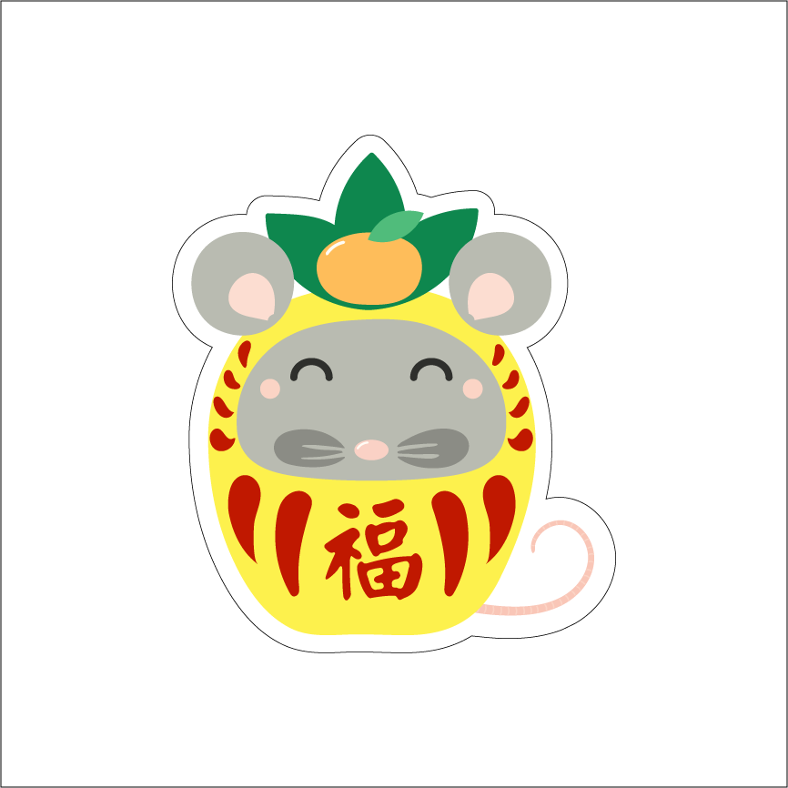 YEAR OF THE RAT - PINEAPPLE DARUMA