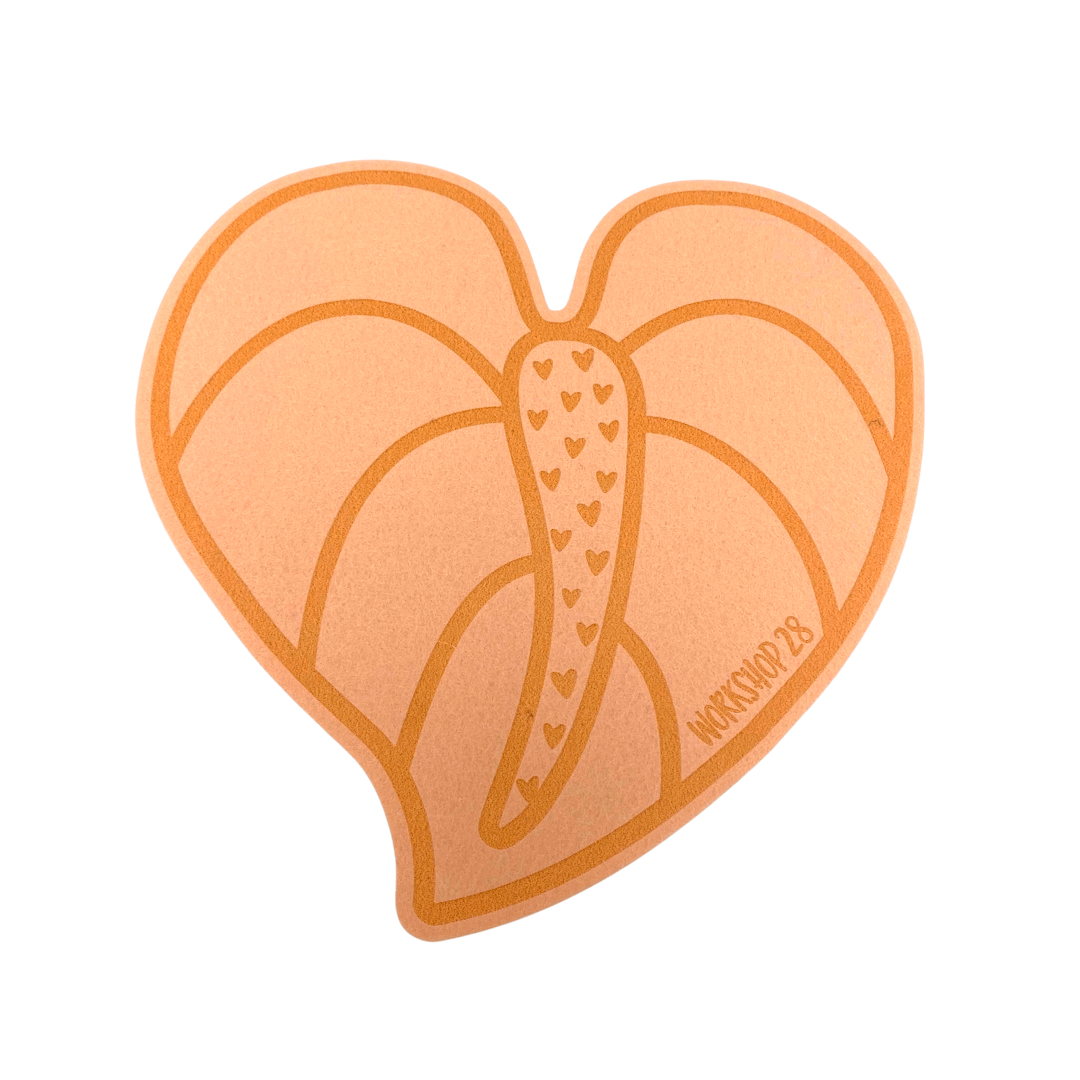 ANTHURIUM FELT TRIVET