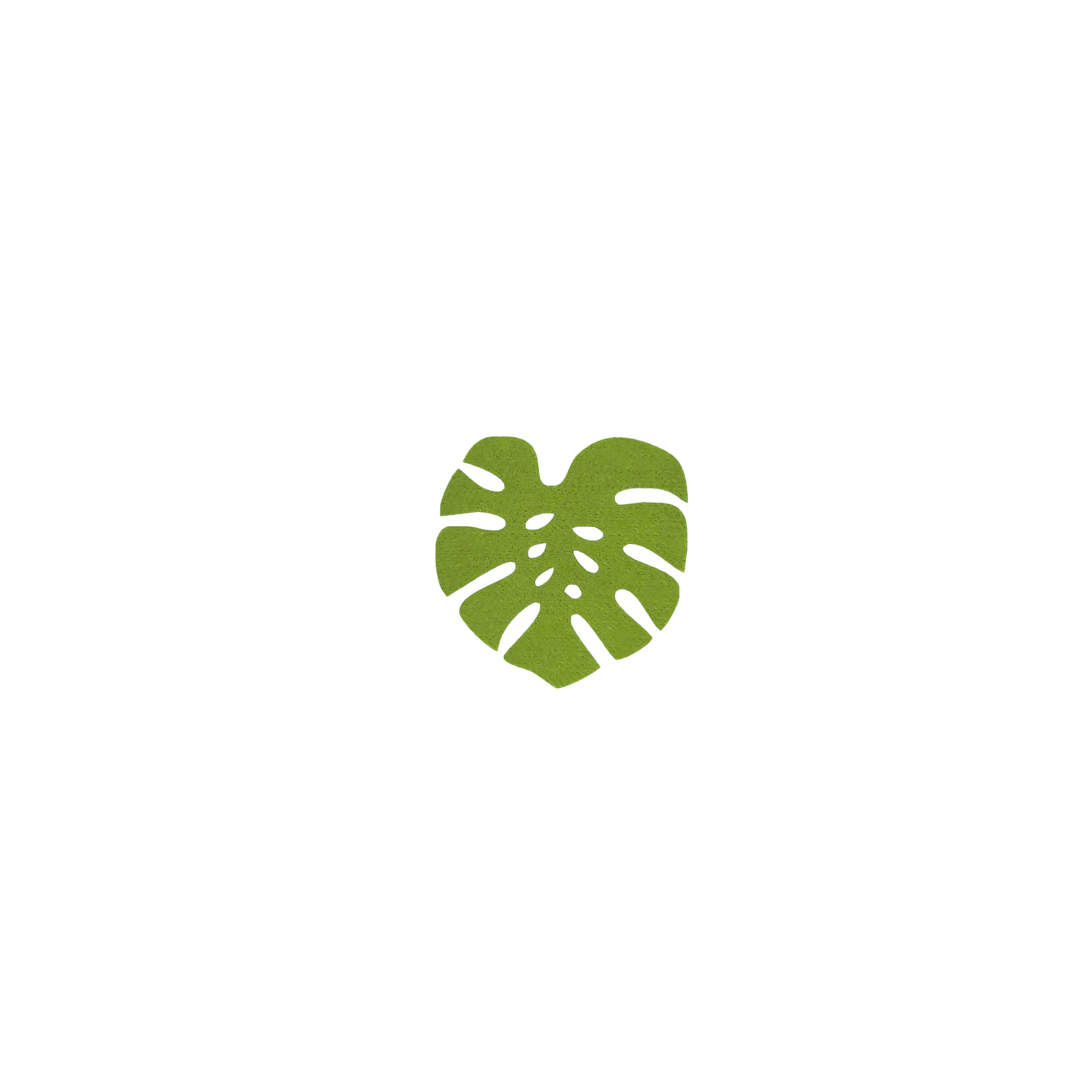 MONSTERA FELT COASTER