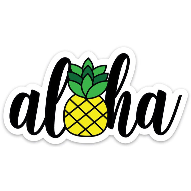 PINEAPPLE ALOHA ICON DECAL