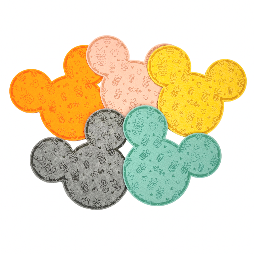 PINEAPPLE MOUSE FELT TRIVET