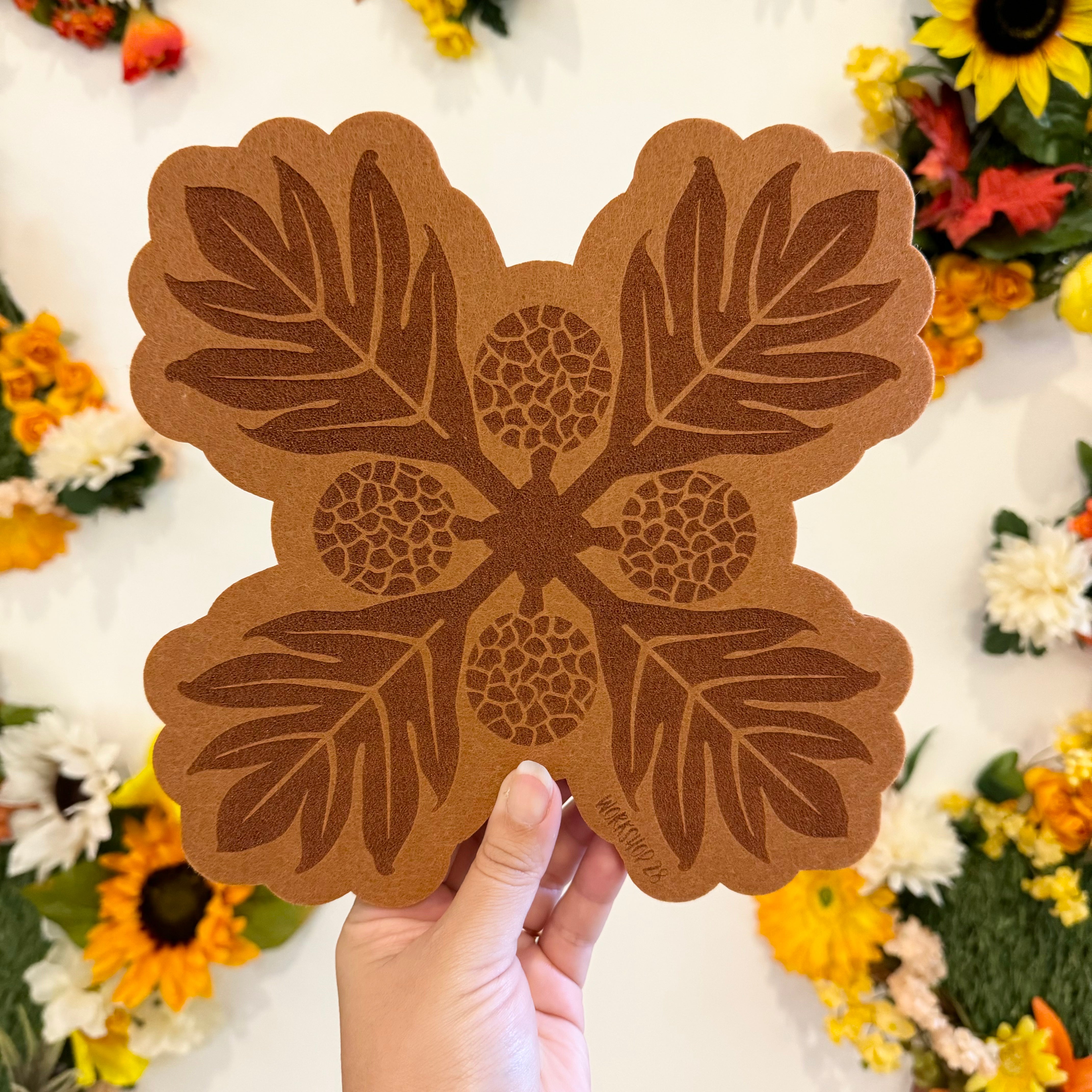 QUILT FELT TRIVET