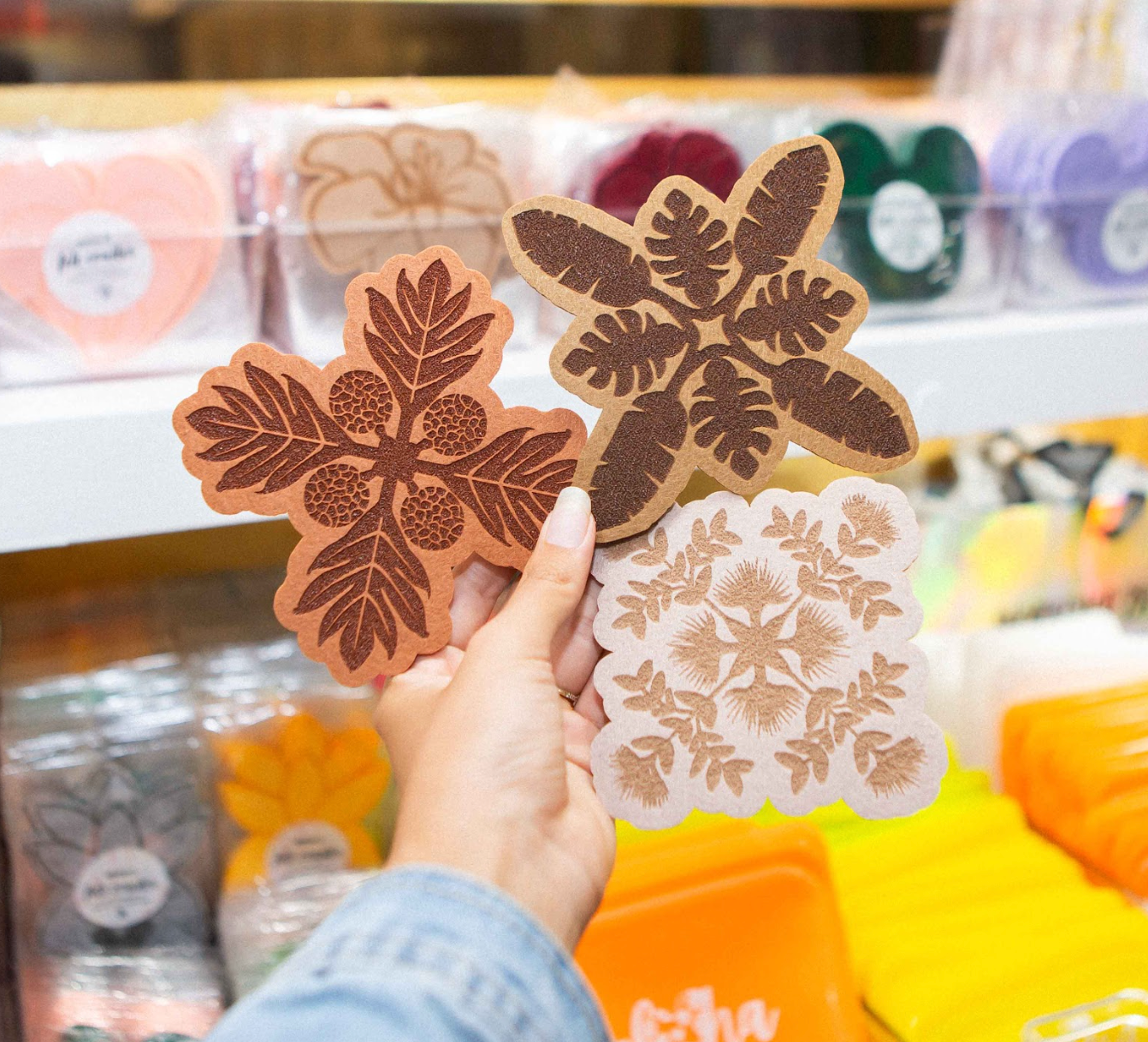 QUILT FELT COASTER