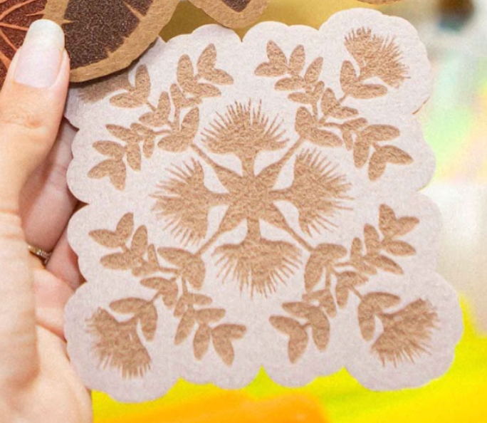 QUILT FELT COASTER