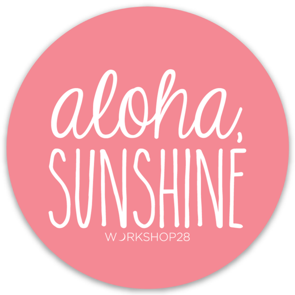 ALOHA SUNSHINE DECAL