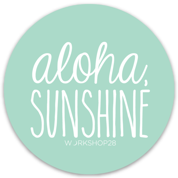 ALOHA SUNSHINE DECAL