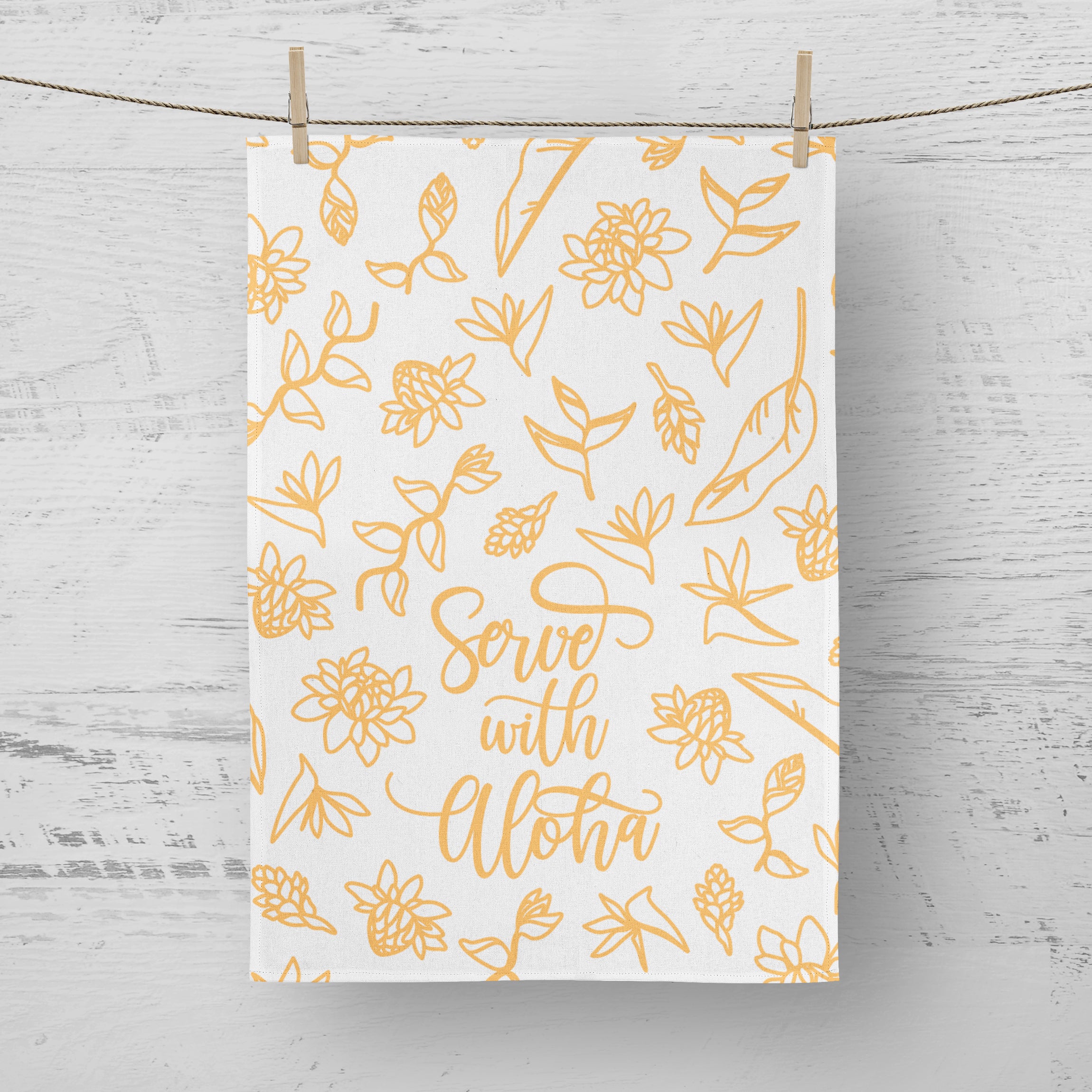SERVE WITH ALOHA DISHCLOTH