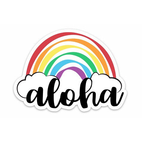 ALOHA RAINBOW DECAL